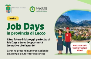 PROSEGUONO I JOB DAYS IN PROVINCIA DI LECCO