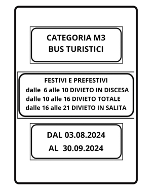 STRADA DEI RESINELLI: REGOLAMENTATO IL TRANSITO DEI BUS TURISTICI