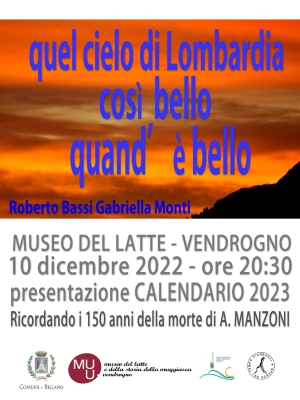 &quot;QUEL CIELO DI LOMBARDIA...&quot; SABATO AL MUU DI VENDROGNO