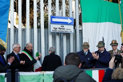 EMOZIONI ALPINE A LECCO PER LA DEDICA DI UNA VIA AL PRESIDENTISSIMO UGO MERLINI