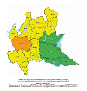 ALLERTA GIALLA PER VENTO FORTE