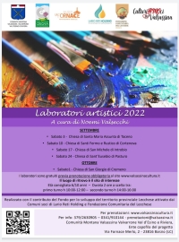 DAL 3 SETTEMBRE LABORATORI ARTISTICI IN VALSASSINA