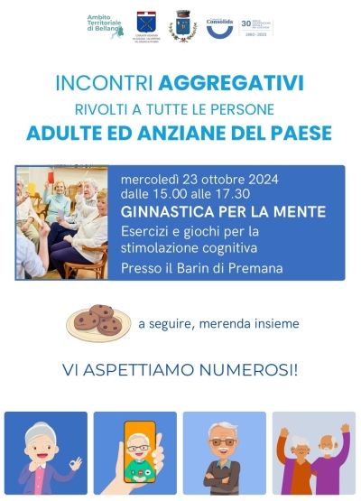 INCONTRI AGGREGATIVI PER ADULTI E ANZIANI A PREMANA