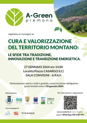 A-GREEN PREMANA, PER LA CURA E VALORIZZAZIONE DEL TERRITORIO MONTANO