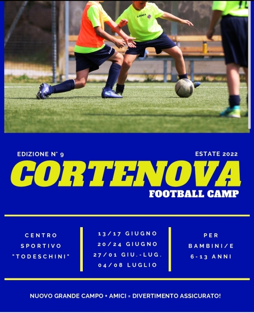 IL 13 GIUGNO PARTE IL CORTENOVA FOOTBALL CAMP 2022