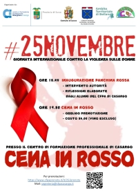 GIORNATA CONTRO LA VIOLENZA SULLE DONNE: IL 25 NOVEMBRE SERATA AL CFPA DI CASARGO