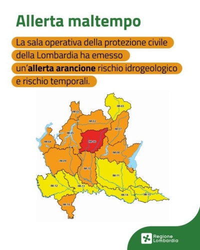 ALLERTA ARANCIONE PER LE PIOGGE. SUPERATI I 2.000 MM DA INIZIO ANNO