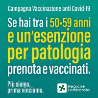 VACCINAZIONI: ANCHE I FRAGILI TRA 50 E 59 ANNI