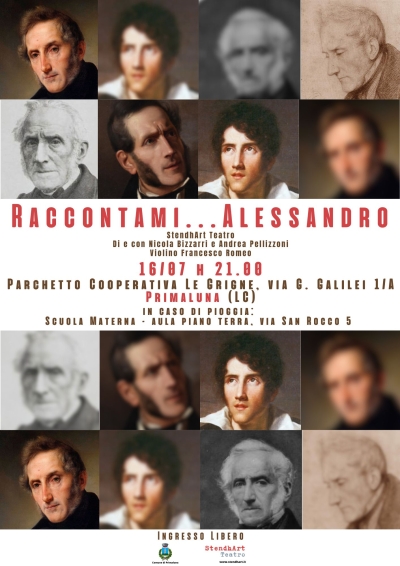 &quot;RACCONTAMI.....ALESSANDRO&quot;: DOMENICA A PRIMALUNA SI RICORDA MANZONI A 150 ANNI DALLA MORTE