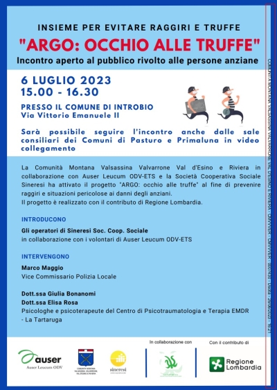 &quot;OCCHIO ALLE TRUFFE&quot;: IL 6 LUGLIO INCONTRO A INTROBIO DEDICATO ALLE PERSONE ANZIANE. DA PASTURO E PRIMALUNA SARA&#039; POSSIBILE ASSISTERE IN VIDEOCONFERENZA