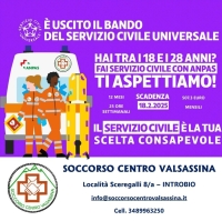 SERVIZIO CIVILE UNIVERSALE? SCEGLI IL SOCCORSO CENTRO VALSASSINA