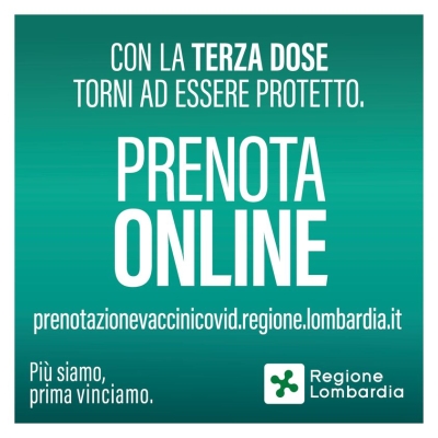 DA OGGI TERZA DOSE ANCHE AI RAGAZZI DI 16 E 17 ANNI