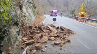 FRANA SULLA TACENO - BELLANO CHE ORA E&#039; CHIUSA AL TRAFFICO