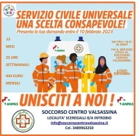 SERVIZIO CIVILE? AL SOCCORSO CENTRO VALSASSINA!