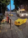 GESTI DI TEPPISMO A LECCO, RIBALTATI CASSONETTI PER STRADA