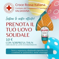 UOVA DI PASQUA DALLA CROCE ROSSA