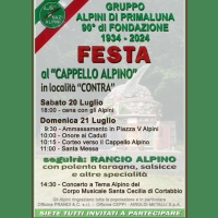 PRIMALUNA: SABATO 20 E DOMENICA 21 LA FESTA DEGLI ALPINI