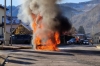 IN FIAMME UN'AUTO A INTROBIO