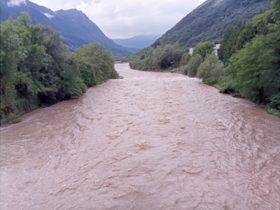 IL PIOVERNA OGGI VISTO DAI PONTI