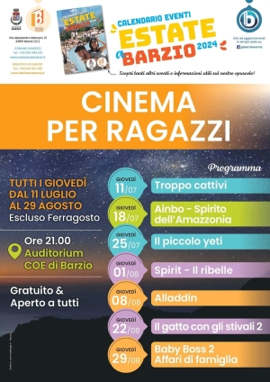 CINEMA PER RAGAZZI A BARZIO