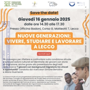 VIVERE, STUDIARE, LAVORARE A LECCO? SE NE PARLERA&#039; IN UN CONVEGNO GIOVEDI&#039; PROSSIMO