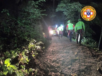 LAVORO NOTTURNO PER IL SOCCORSO ALPINO ALLA RASGA E PER LUCI SOSPETTE SULLA FASANA