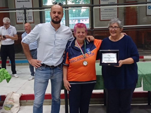 LA INTROBIESE PATRIZIA ROSA VINCE AL CAMPIONATO BOCCE DI CREMONA