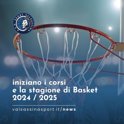 ASD SPORT VALSASSINA: IL BASKET CONTINUA A CRESCERE