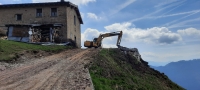 LAVORI IN CORSO ALL&#039;ALPE ORTIGHERA A CRANDOLA