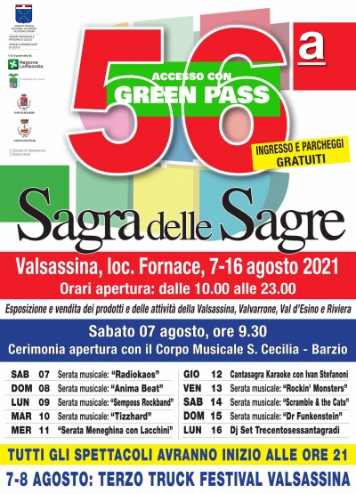 TUTTO PRONTO PER LA 56^ SAGRA DELLE SAGRE