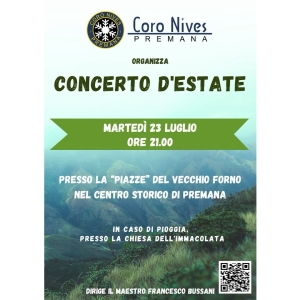 MARTEDI&#039; 23 LUGLIO APPUNTAMENTO CON IL CORSO NIVES IN CONCERTO