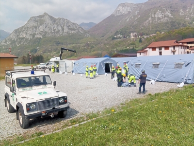 TRE GIORNI DI ESERCITAZIONE DI PROTEZIONE CIVILE IN VALSASSINA