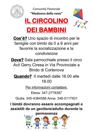 A BINDO IL &quot;CIRCOLINO DEI BAMBINI&quot;