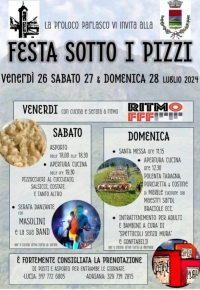 A PARLASCO DA VENERDI&#039; A DOMENICA SI FA &quot;FESTA SOTTO I PIZZI&quot;