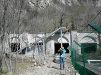 Posata la nuova scala sulla Via del Viandante