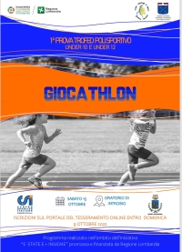 TROFEO POLISPORTIVO UNDER 10-12 PRIMA PROVA SABATO 15 OTTOBRE A INTROBIO CON IL GIOCATHLON