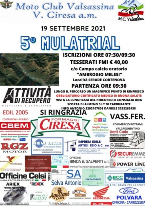 MULATRIAL DOMENICA 19 SETTEMBRE