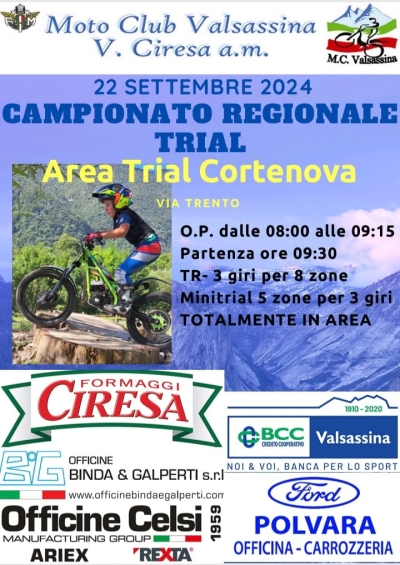 DOMENICA PROSSIMA A CORTENOVA IL CAMPIONATO REGIONALE DI TRIAL