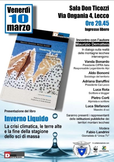 &quot;INVERNO LIQUIDO&quot; SARA&#039; PRESENTATO A LECCO