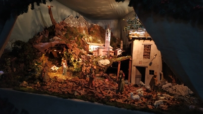 Il presepe nella Parrocchiale di Cortenova