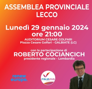 ASSEMBLEA PROVINCIALE DI ITALIA VIVA