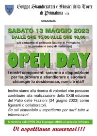 ANCHE GLI SBANDIERATORI ORGANIZZANO IL LORO &quot;OPEN DAY&quot;