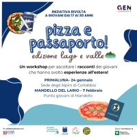 &quot;PIZZA E PASSAPORTO&quot;: A PRIMALUNA UN INCONTRO SULLE ESPERIENZE ALL&#039;ESTERO DI ALTRI GIOVANI