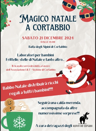 SABATO A CORTABBIO UN &quot;MAGICO NATALE&quot;