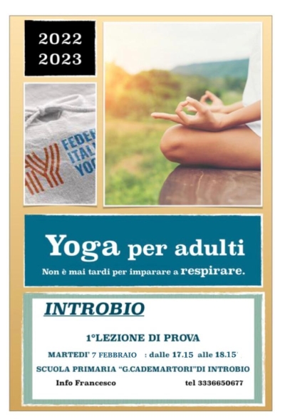 RIPARTE A INTROBIO IL CORSO DI YOGA PER ADULTI