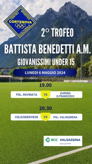 AL VIA OGGI A CORTENOVA IL TROFEO BATTISTA BENEDETTI (SANTAFEDE)