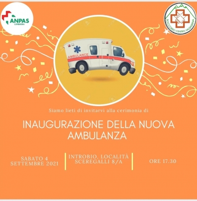 NUOVA AMBULANZA PER IL CENTRO SOCCORSO