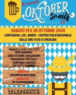 IL 19 E IL 26 OTTOBRE TORNA LA &quot;OKTOBERSNAILS 2.0&quot;