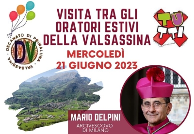 LA BELLA GIORNATA DELL&#039;ARCIVESCOVO IN VALSASSINA. IL VIDEO DELL&#039;EVENTO