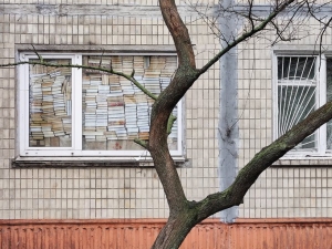 BARRICATA CON I LIBRI A KIEV